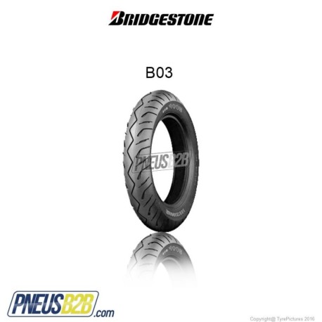 BRIDGESTONE -  120/ 80 - 14 B03 TL 58 S